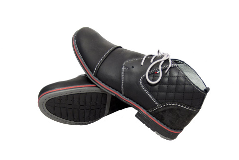Buty męskie sztyblety skóra black MB od dobrebutypl Buty męskie sztyblety skóra black MB od dobrebutypl