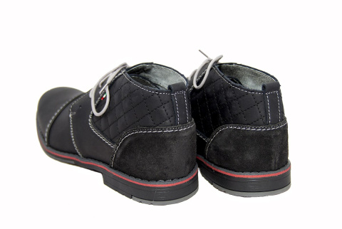 Buty męskie sztyblety skóra black MB od dobrebutypl Buty męskie sztyblety skóra black MB od dobrebutypl