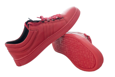 Męskie buty sportowe red 100% skóra Mario Boschetti od dobrebutypl Męskie buty sportowe red 100% skóra Mario Boschetti od dobrebutypl