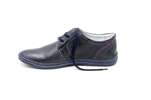Buty męskie skórzane casual niebieskie JOKER od dobrebutypl Buty męskie skórzane casual niebieskie JOKER od dobrebutypl